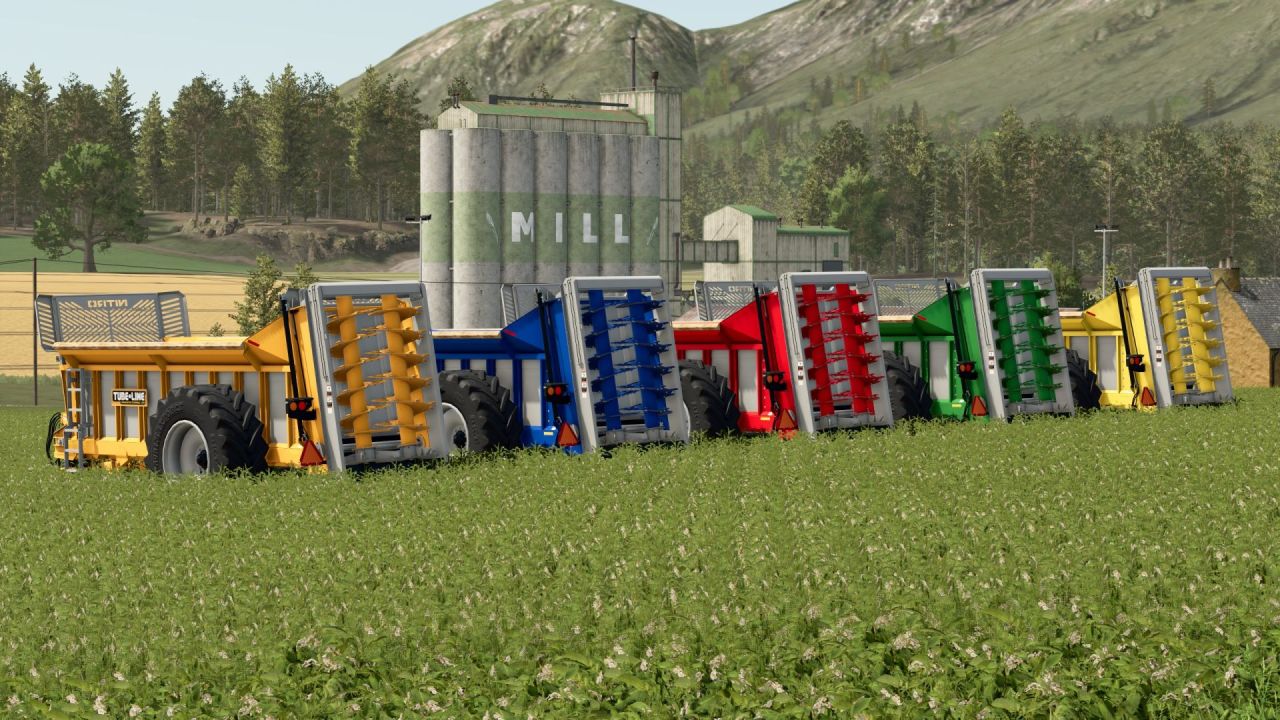 Ефективний Розкидач Гною Tubeline Nitro 750 (19 381 л) для Farming Simulator 25