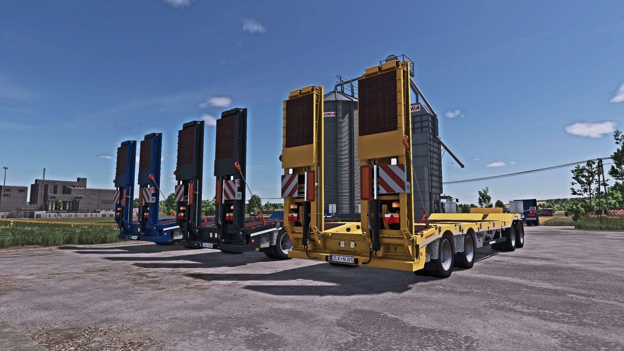 Ефективний Причіп SCHWARZMUELLER 4A для Безпечного Перевезення Техніки у FS25 - Скріншоти