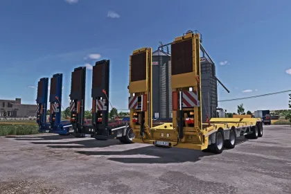 Ефективний Причіп SCHWARZMUELLER 4A для Безпечного Перевезення Техніки у FS25