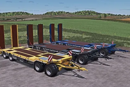 Ефективний Причіп SCHWARZMUELLER 4A для Безпечного Перевезення Техніки у FS25