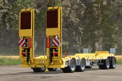 Ефективний Причіп SCHWARZMUELLER 4A для Безпечного Перевезення Техніки у FS25