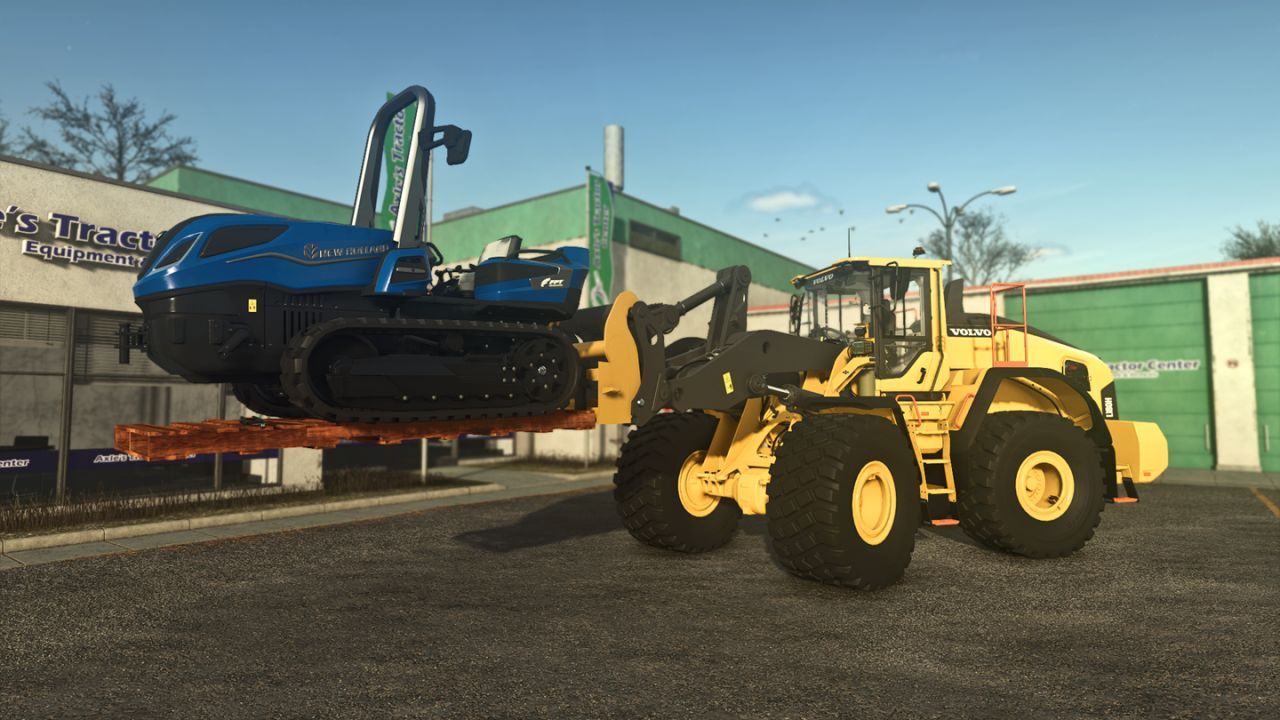 Efektywny Pallet z Pasami Napinającymi i Długimi Widelcami Paletowymi — Niezawodne Palety i Długie Widelce dla FS25