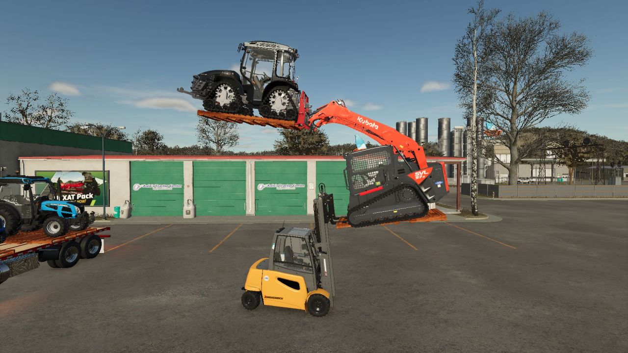 Efektywny Pallet z Pasami Napinającymi i Długimi Widelcami Paletowymi — Niezawodne Palety i Długie Widelce dla FS25