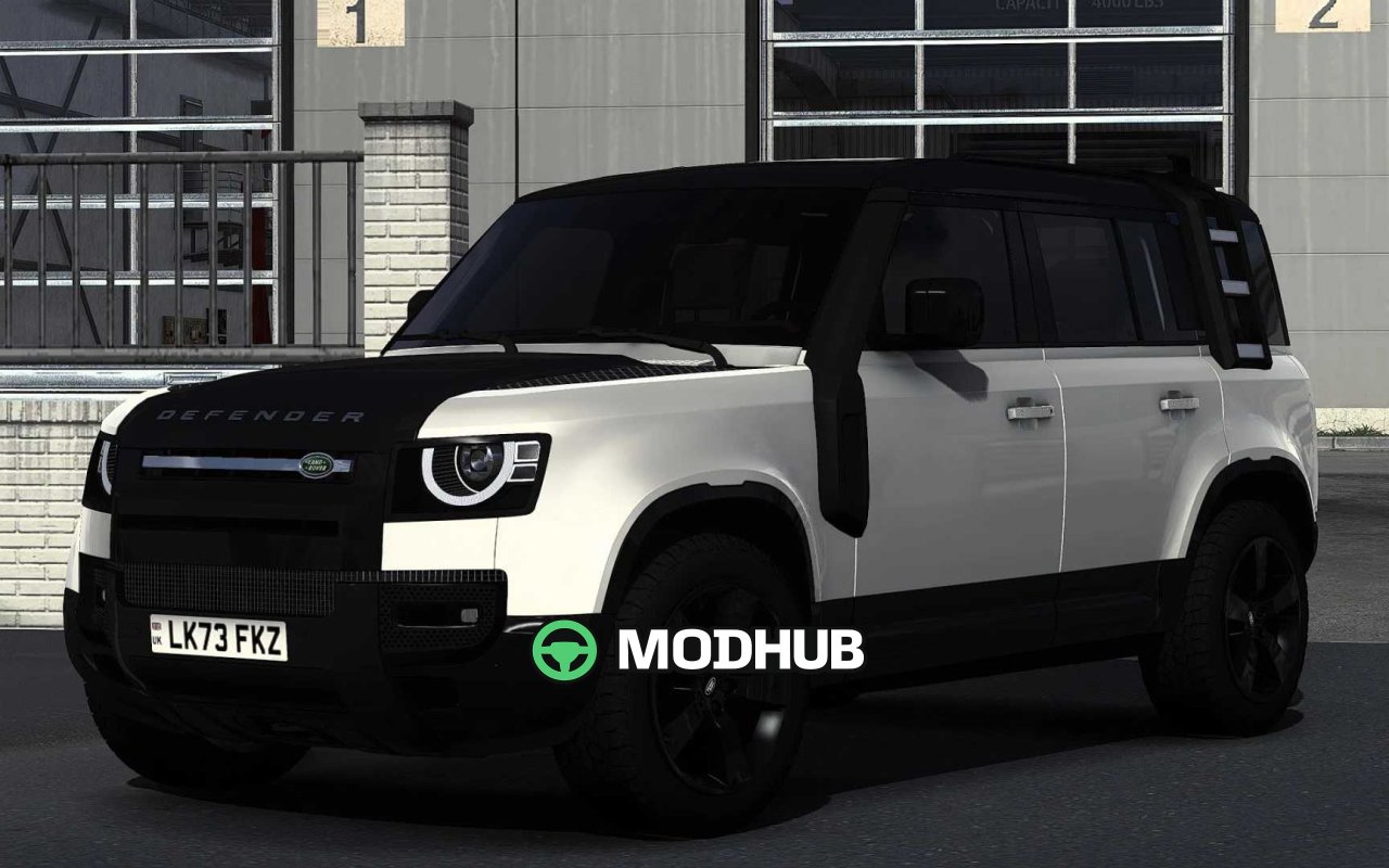 SUV Land Rover Defender 110 2023 L663 V2.1 voor ETS2