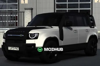 SUV Land Rover Defender 110 2023 L663 V2.1 voor ETS2 — 3