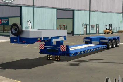 Ефективний Низькорамний Трал Goldhofer STZ-VP для Важкої Техніки у Farming Simulator 25 — 1