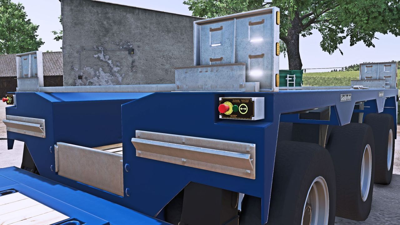 Ефективний Низькорамний Трал Goldhofer STZ-VP для Важкої Техніки у Farming Simulator 25