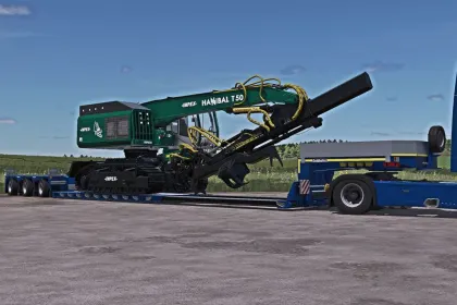 Ефективний Низькорамний Трал Goldhofer STZ-VP для Важкої Техніки у Farming Simulator 25 — 4