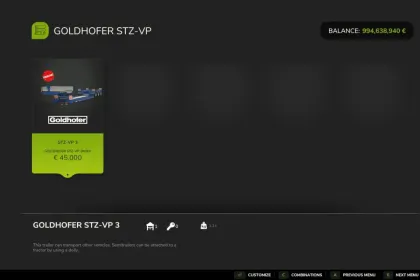 Ефективний Низькорамний Трал Goldhofer STZ-VP для Важкої Техніки у Farming Simulator 25 — 5