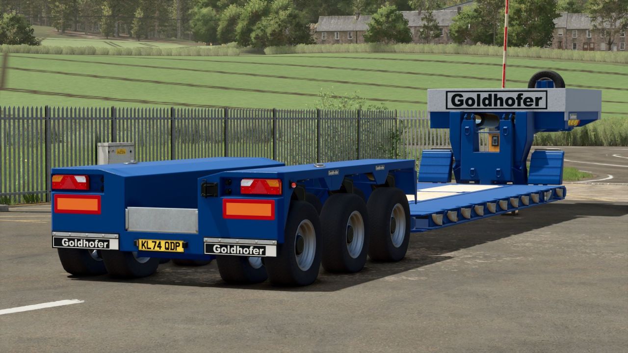 Ефективний Низькорамний Трал Goldhofer STZ-VP для Важкої Техніки у Farming Simulator 25