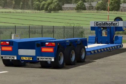 Ефективний Низькорамний Трал Goldhofer STZ-VP для Важкої Техніки у Farming Simulator 25 — 6