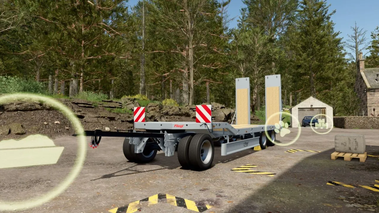Ефективний Низькорамний Причіп Fliegl DTS 5.9 для Трактора у Farming Simulator 25