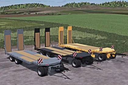 Ефективний Низькорамний Причіп Fliegl DTS 5.9 для Трактора у Farming Simulator 25