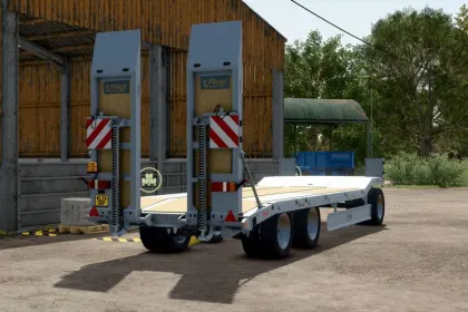 Ефективний Низькорамний Причіп Fliegl DTS 5.9 для Трактора у Farming Simulator 25