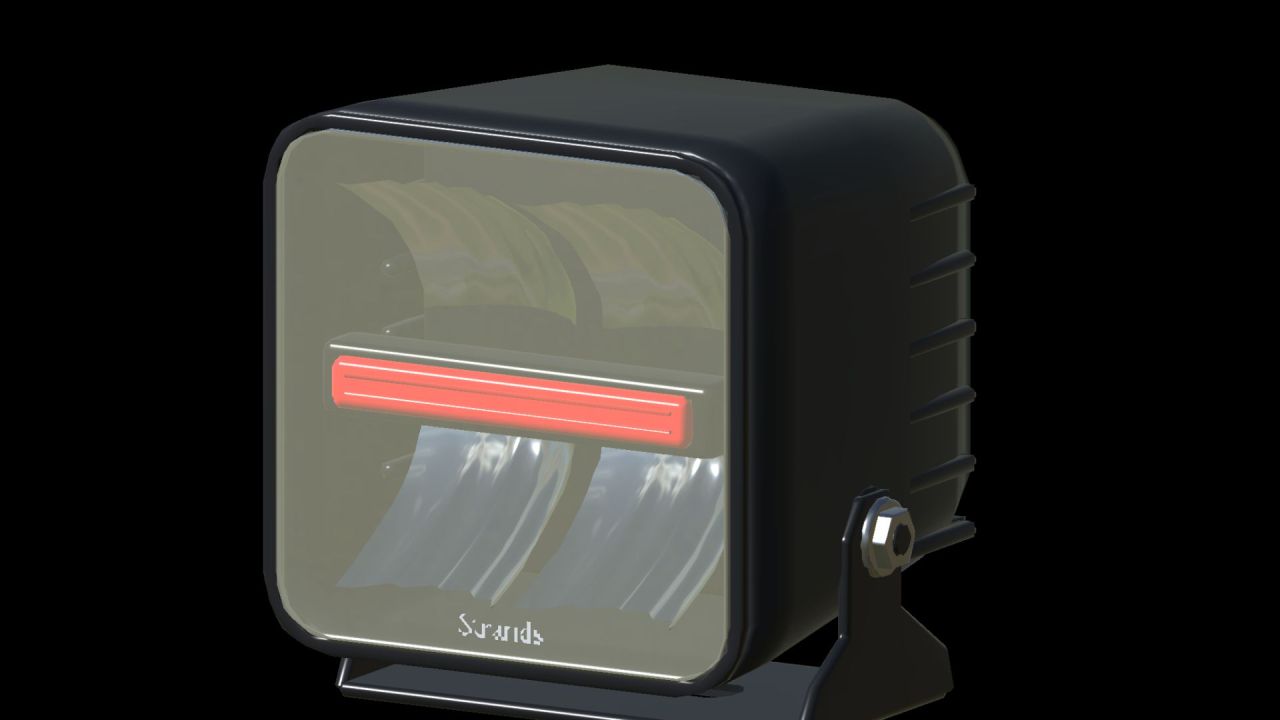 LED-balk NLM Strands Siberia Red Panda (prefab) voor Farming Simulator 25