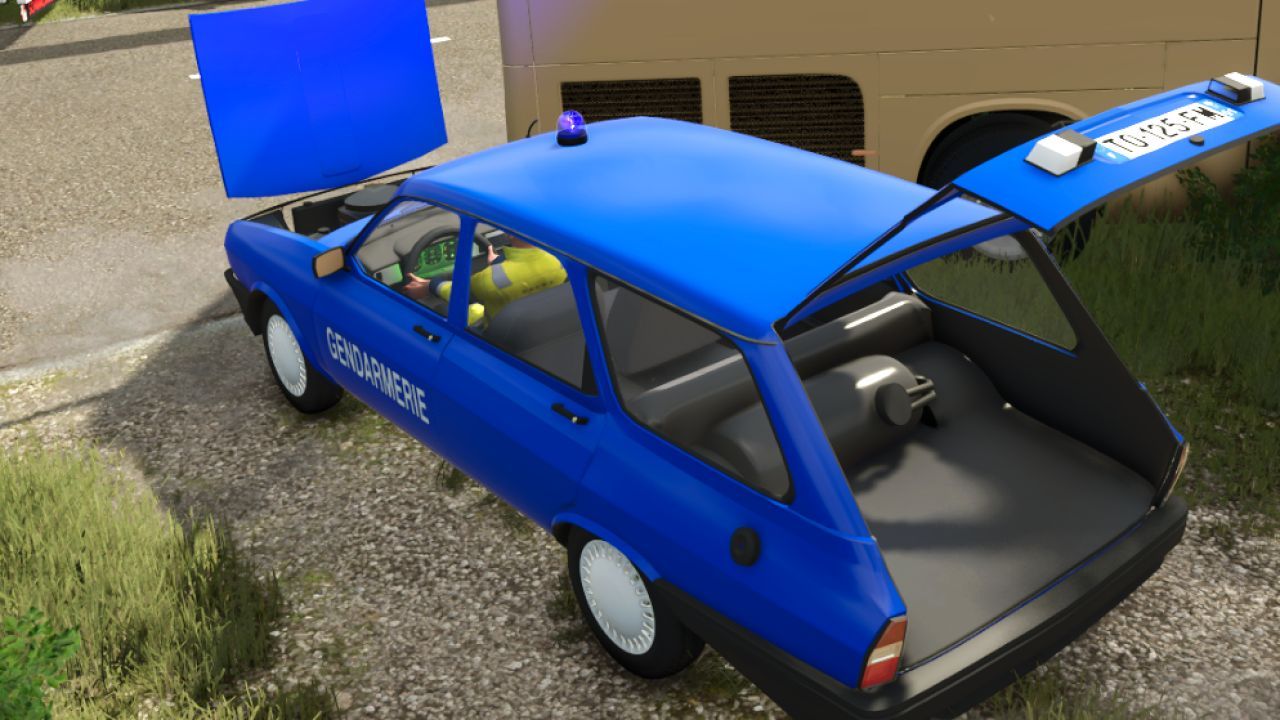 Renault Toros R12 Gendarmerie per Farming Simulator 25