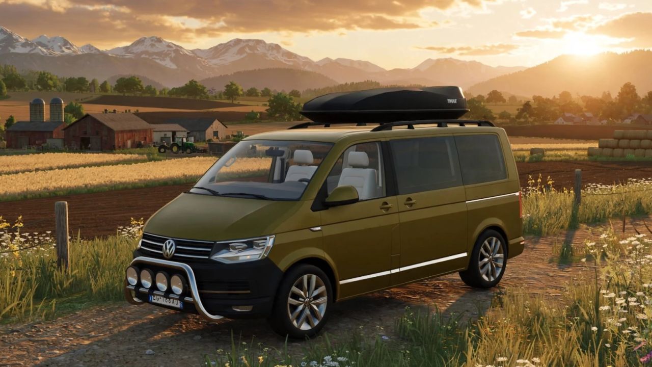 Volkswagen T6 2016 auto voor Farming Simulator 25