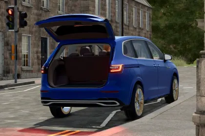 Stylowy Minivan Volkswagen Viloran 330-380TSI do Farming Simulator 25 — 7 Miejsc i Robocza Wciągarka — 5