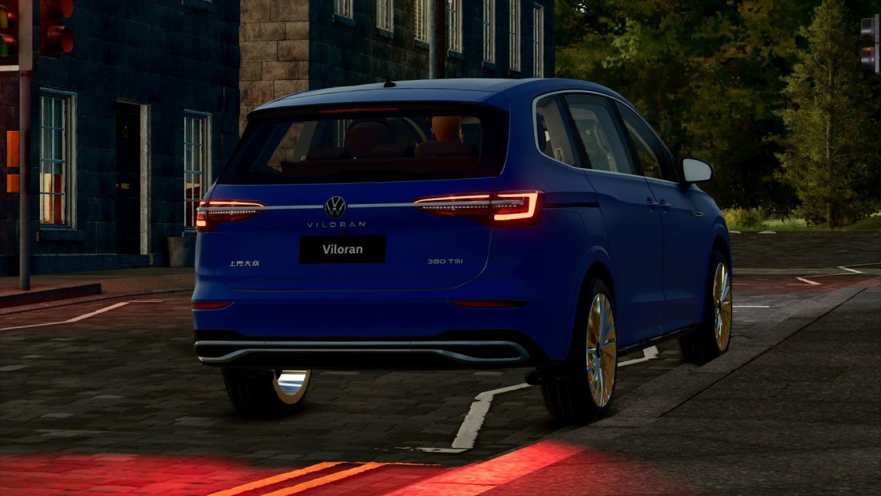 Stylowy Minivan Volkswagen Viloran 330-380TSI do Farming Simulator 25 — 7 Miejsc i Robocza Wciągarka