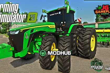 Tractor John Deere 8R BAXERO V1.0 voor FS25 — 2