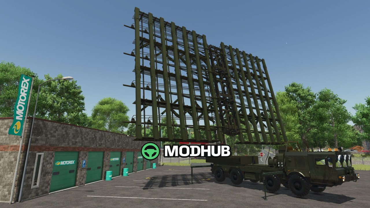 Camion MZKT-7930 (piattaforma RF/radar) per FS25