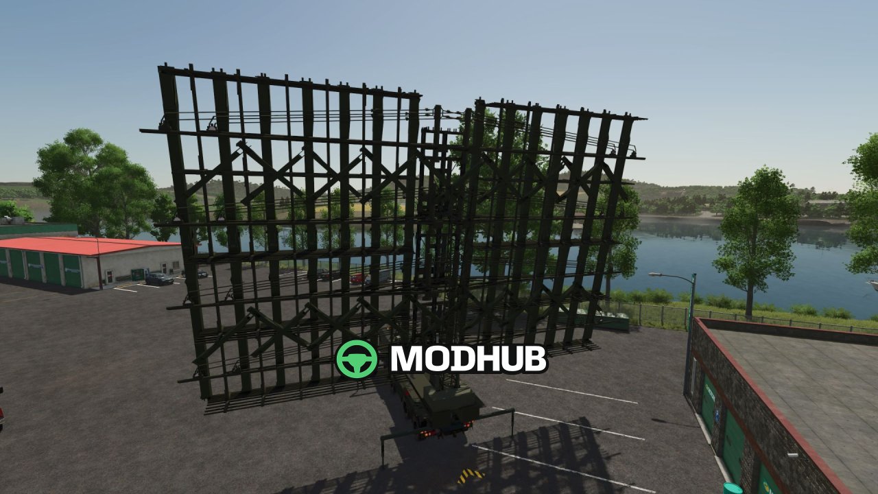 Camion MZKT-7930 (piattaforma RF/radar) per FS25