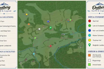 Mappa Oedberg sul Tegernsee per Farming Simulator 25 — 2
