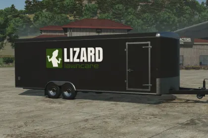 Надійний Закритий Причіп Lizard Enclosed Trailer для Безпечних Перевезень у FS25 — 1