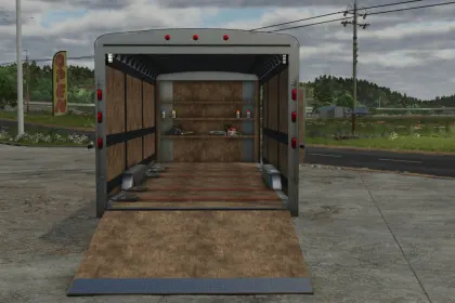 Надійний Закритий Причіп Lizard Enclosed Trailer для Безпечних Перевезень у FS25 — 4