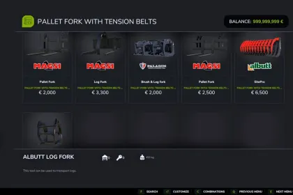 Effiziente Palettengabel mit Spannriemen für Lader in FS25 — 3