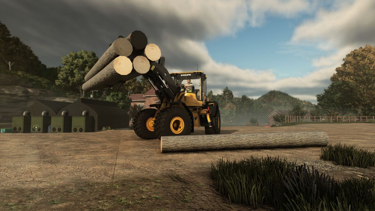 Effiziente Palettengabel mit Spannriemen für Lader in FS25