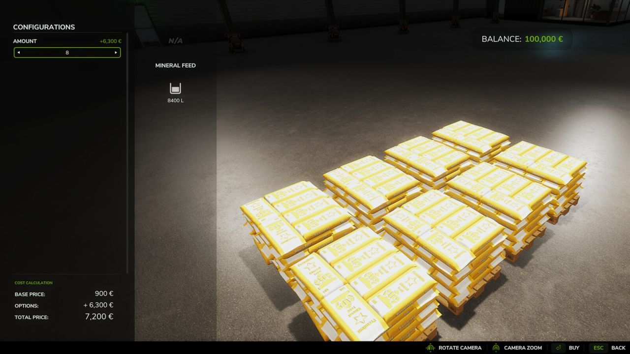 Premium Package Of Pallets And Bags for FS25 — Seeds, Fertilizers, Feed