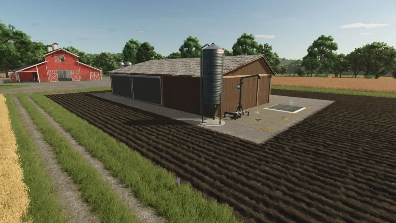 Efektywna tartak Chip N' Wood Sawmill dla FS25 — deski, belki i panele ścienne