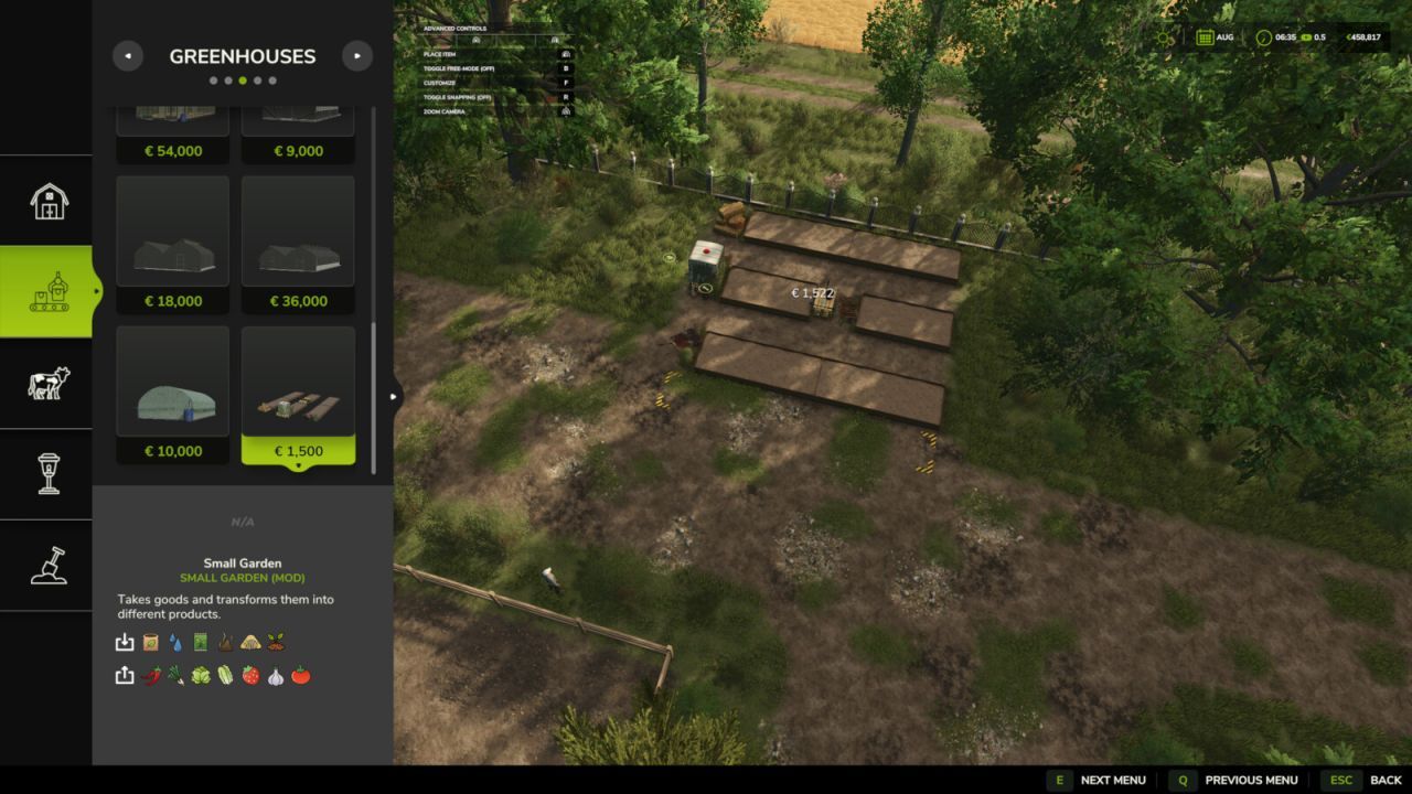 Ефективний Small Garden — Компактний Город для Натурального Вирощування у FS25 - Скріншоти