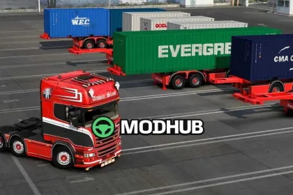 Scania R580 Adwin Stam v8.3 vrachtwagen voor ETS2 — 4