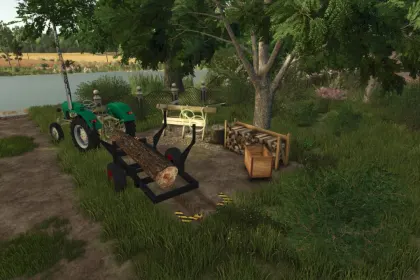 Efektywna Mała Produkcja: Kompostownik + Łuparka + Magazyn dla FS25 — 1