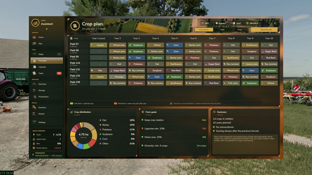 FarmAssistent voor Farming Simulator 25