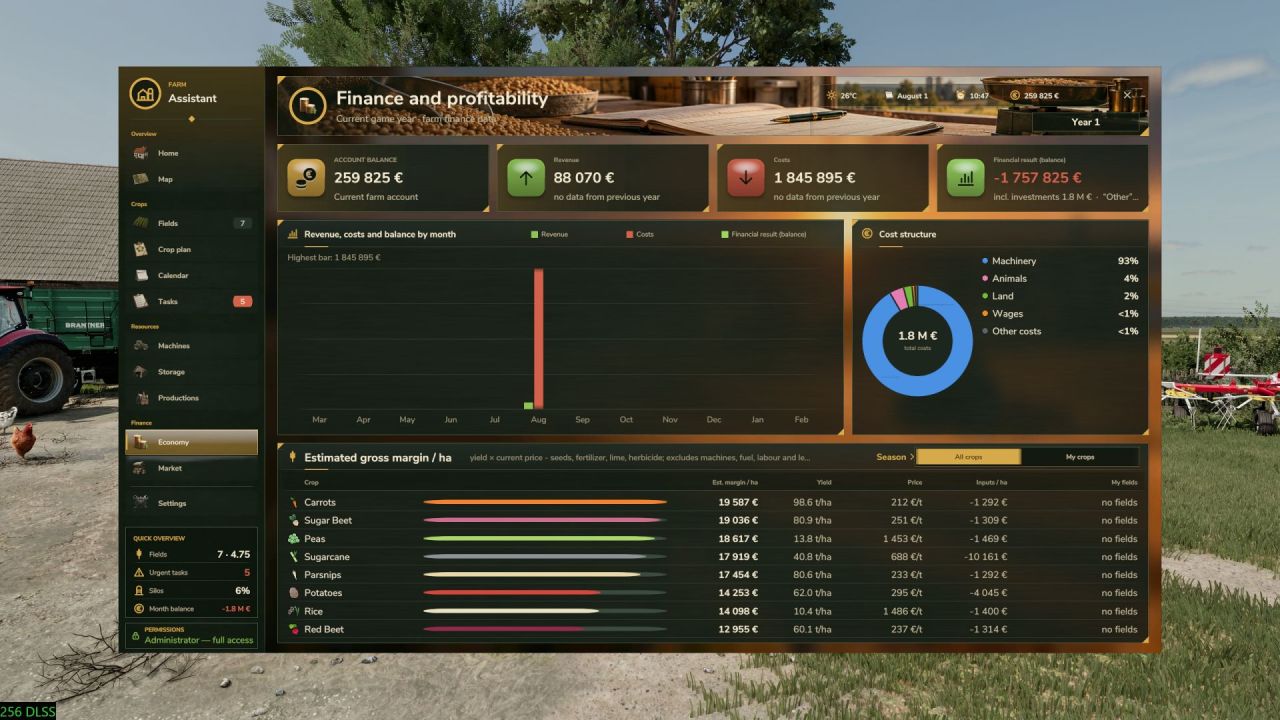 FarmAssistent voor Farming Simulator 25