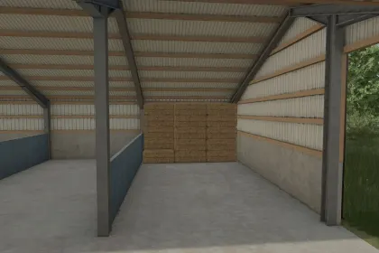 Ефективний Bale Storage — Сучасний Ангар для Техніки та Тюків у Farming Simulator 25 — 2