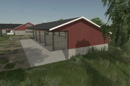 Ефективний Bale Storage — Сучасний Ангар для Техніки та Тюків у Farming Simulator 25 — 3