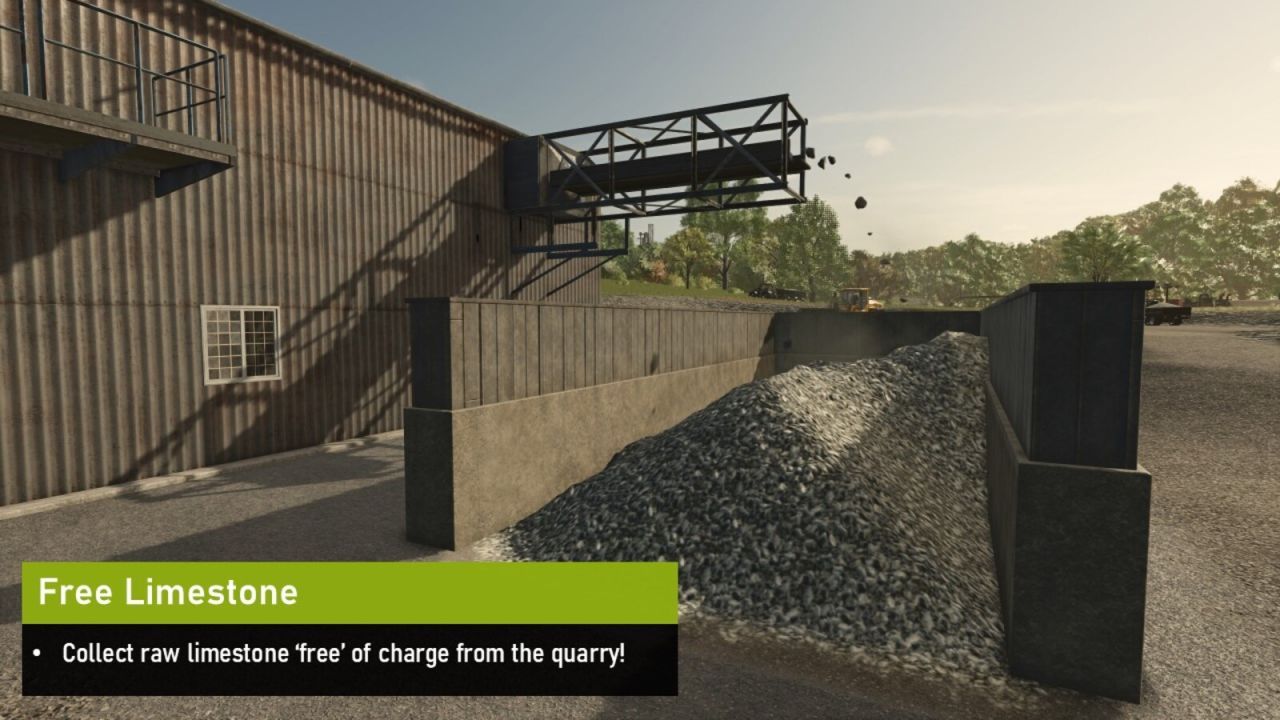 Efficient Limestone Quarry And Crusher — Quarry, Crusher and Lime Selling Point for FS25