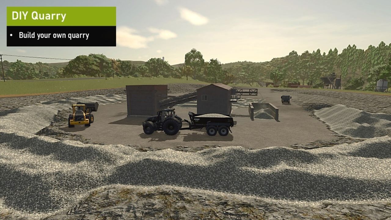 Efficient Limestone Quarry And Crusher — Quarry, Crusher and Lime Selling Point for FS25