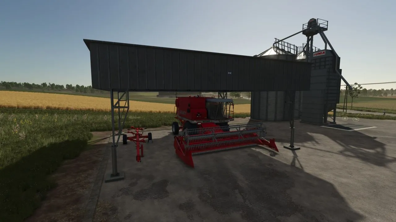Міцний Сталевий Ангар Shed BIN 12x10 м для Техніки у Farming Simulator 25