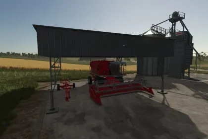 Міцний Сталевий Ангар Shed BIN 12x10 м для Техніки у Farming Simulator 25 — 1