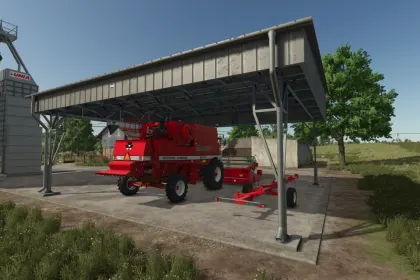 Міцний Сталевий Ангар Shed BIN 12x10 м для Техніки у Farming Simulator 25 — 3