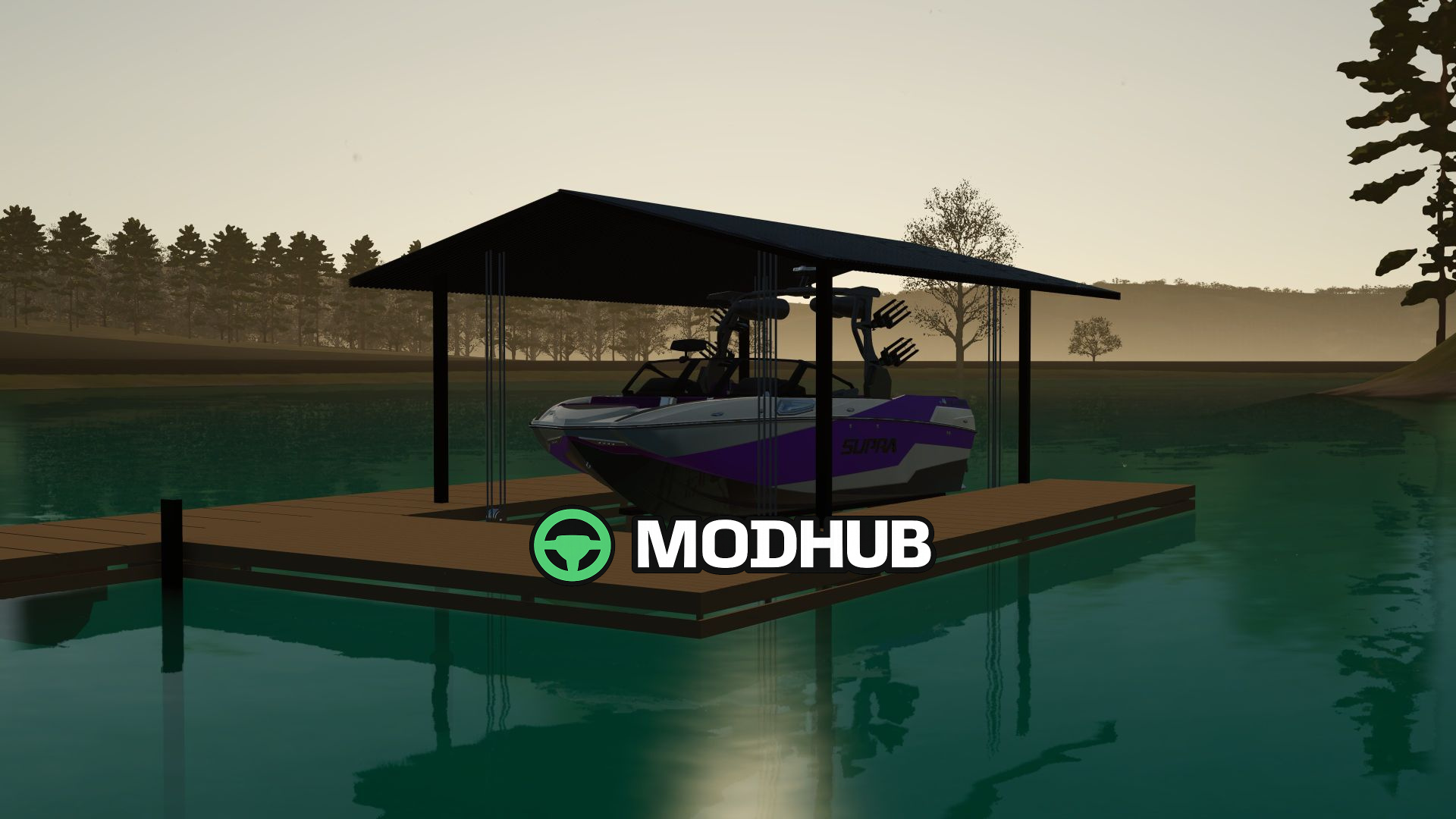 Mod für Dekorationen Bootssteg V1000 für Farming Simulator 25