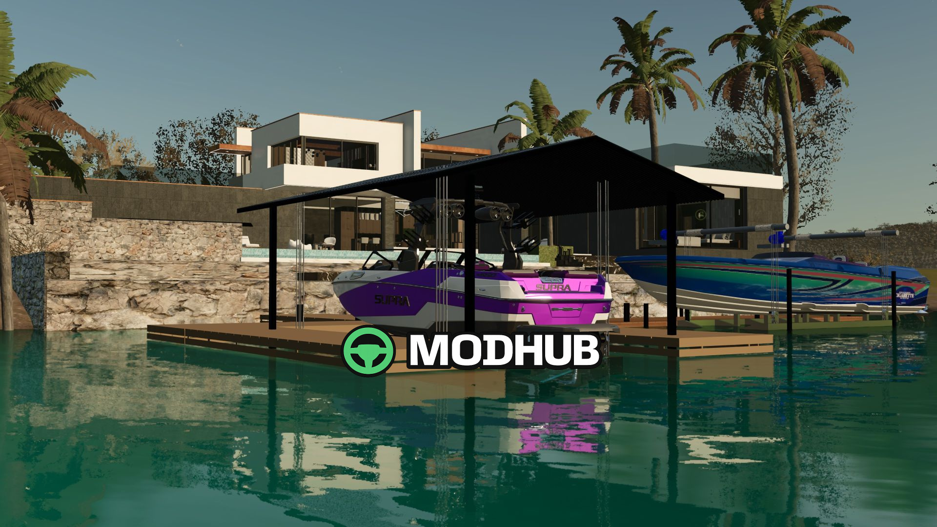 Mod für Dekorationen Bootssteg V1000 für Farming Simulator 25