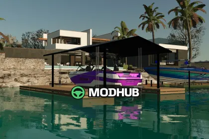 Mod für Dekorationen Bootssteg V1000 für Farming Simulator 25 — 3