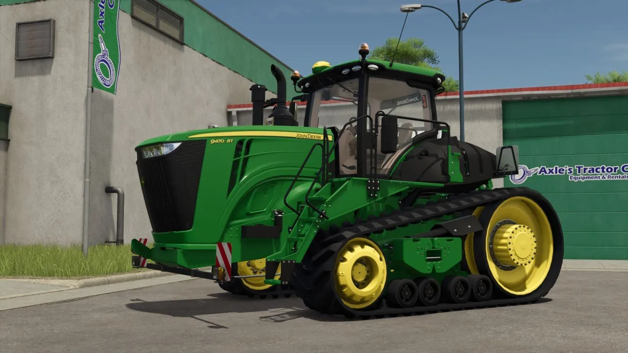 Mocny Gąsienicowy Traktor John Deere Series 9RT do Farming Simulator 25