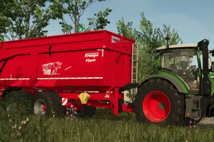 Effektiver Krampe Big Body 650 Anhänger für Schwertransporte in FS25